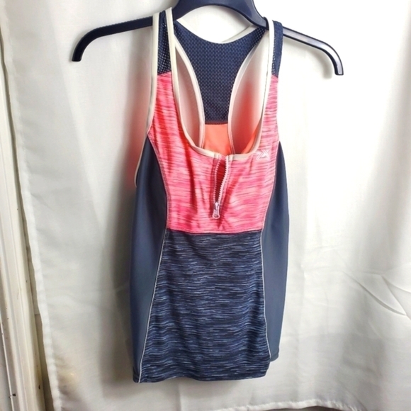 ZeroXposur Colorblock 1/4-Zip Tankini Top Size 10 Swim tops - Picture 8 of 11
